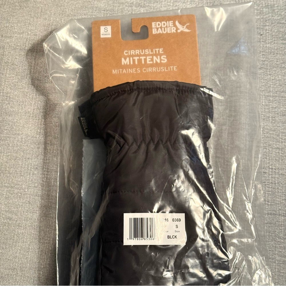Mittens S Eddie Bauer CirrusLite black Touchscreen, water resistant,…